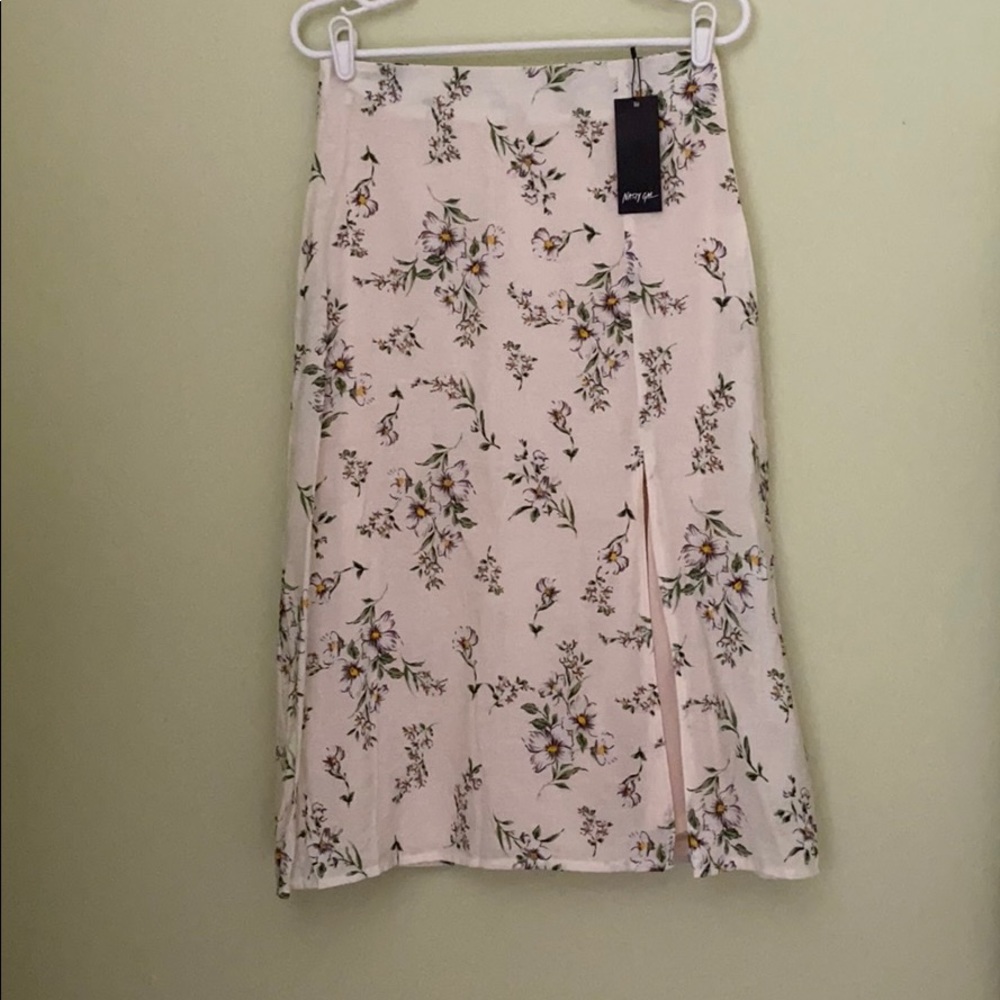 NWT Floral Midi Skirt